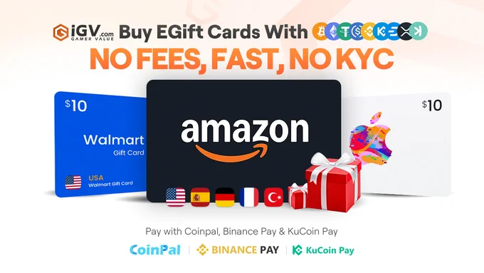 Purchase eGift Cards with Cryptocurrency on iGV.com