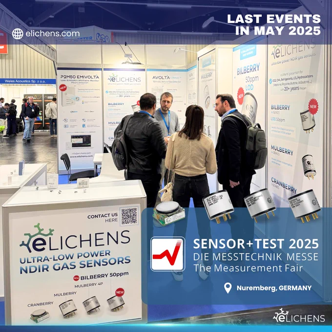 eLichens Booth at Sensor Test 2025