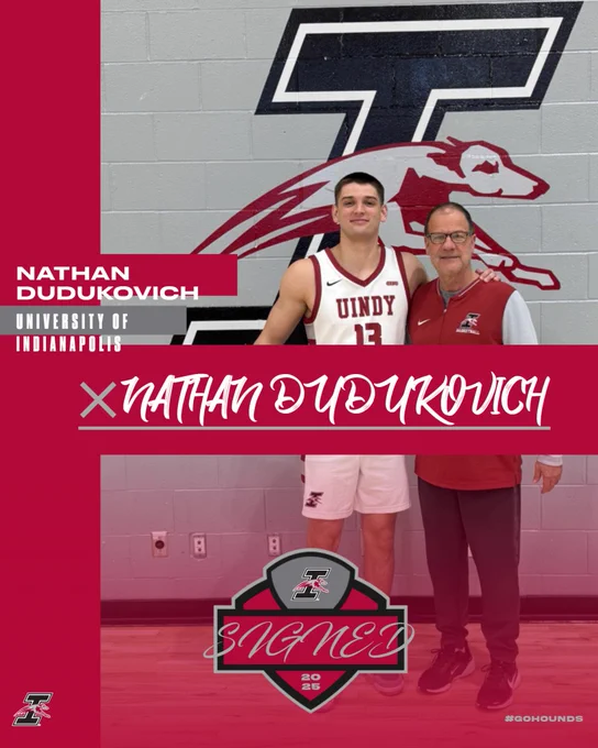 UIndy Men’s Basketball signee Nathan Dudukovich.