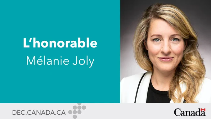 Texte sur image: L'honorable Mélanie Joly