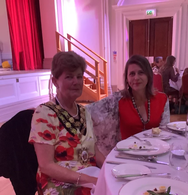 New Mayor Cllr Frost and Consort daughter Becky at Mayor making