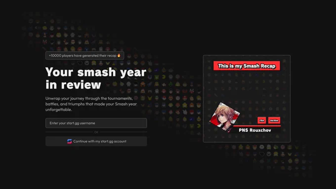 New design of the landing page