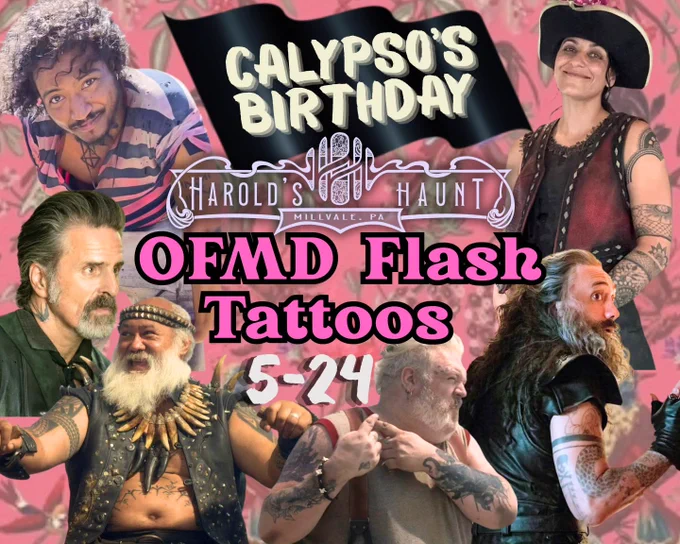 Harold's Haunt OFMD Flash Tattoos advertisement - 05/24