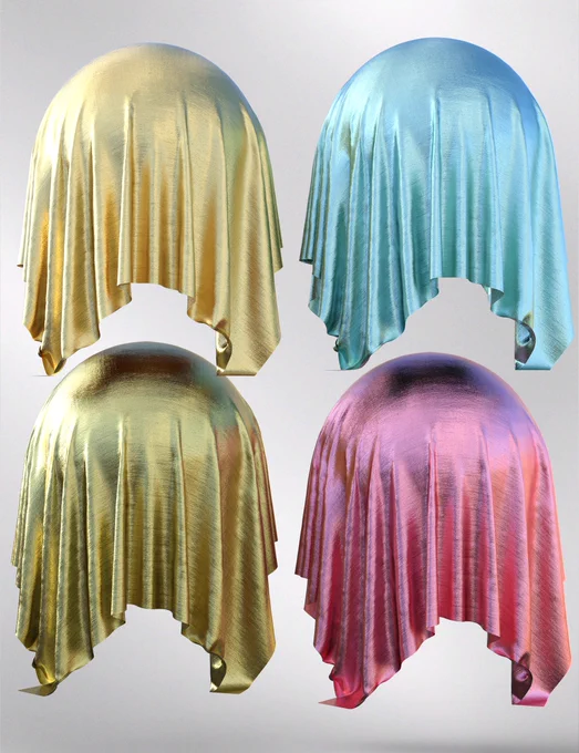 The Foil Lame Fabric Iray Shaders MR and 4K maps. @daz3d 

https://www.daz3d.com/foil-lame-fabric-iray-shaders--mr

#nelmi #nelmi3d #foil #lamé #lamefabric #daz3dofficial #daz3d #daz #fabric #irayshaders #shaders #merchantresource #clothing #texturing #metallic