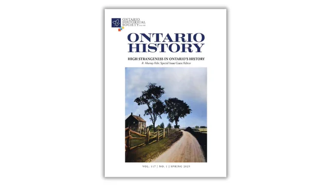 Cover of Ontario History journal's 2025 Spring issue