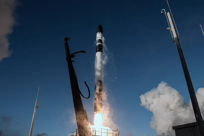 Image Credit: Rocket Lab (A Rocket Lab Electron rocket lifts off from Launch Complex 1, in Māhia, New Zealand, carrying the final pair of NASA’s TROPICS CubeSats)