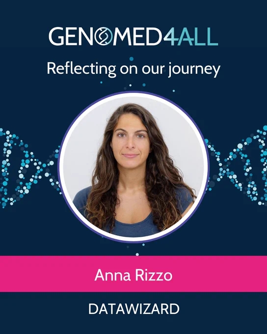 GenoMed4All - Reflecting on our journey: Anna Rizzo, Research Project Manager at Datawizard.