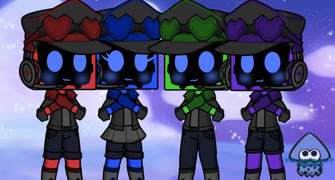 Well its been a while since I did some with my playstation/astro bot Spinoff concept 

So here ranker❤️ Aurora💙 Orchard💚 and jinsel💜 for you guys :3

I really want to do more than my astro bot ocs 

⚠️Don't steal with out my permission or credit also plz DO NOT use it for Al If it was to be stolen/used for Al DM or ping me at @PikSplatMar⚠️