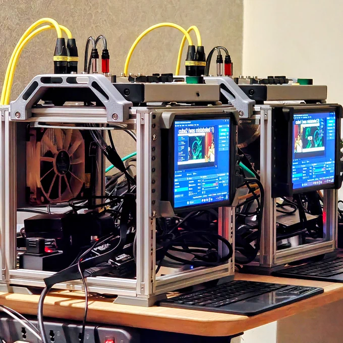 Video cubes.