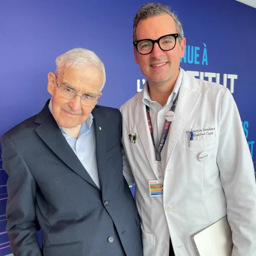 Dr. Balfour Mount (left) and Dr. Justin Sanders