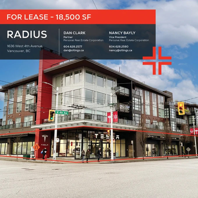Radius | For Lease: 18,500 SF commercial space | 1336 W 4th Avenue , Vancouver BC