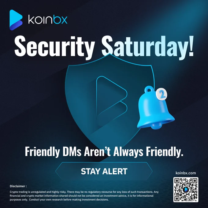 Security Saturday!
Friendly DMs Aren’t Always Friendly.
Stay Alert