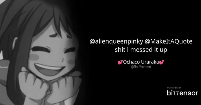 Illustration of @FloatYourHeart's original tweet displaying their profile picture and the text: shit i messed it up