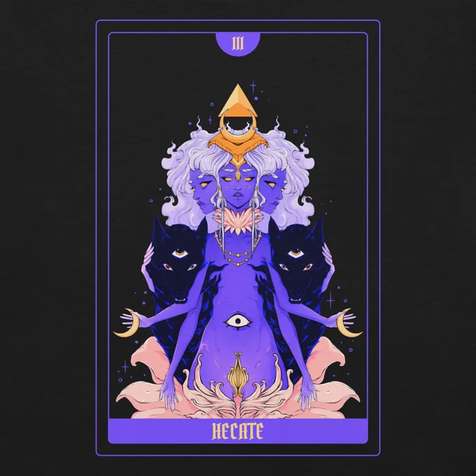 Hecate style tarot card design