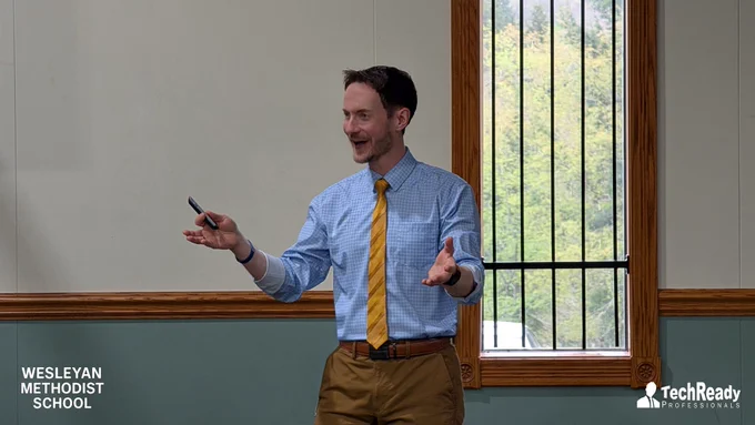 THANK YOU to Pastor Dan Hardy & Wesleyan Methodist School for hosting New Bethlehem Mayor Gordon Barrows’ “Wearing Many Hats, One Heart” talk on Christian leadership—faith, flight & fun with students! ✝️🎓🛸 

#ChristianEDU #NewBethlehem #RedbankValley