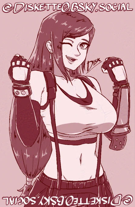 Tifa Lockhart from the hit Square Enix video game Final Fantasy VII. 

#TifaLockhart #FinalFantasy7 #FinalFantasyVII #FF7Remake #FF7Rebirth #Art #Commission #ArtCommission #Drawing #Artwork #Illust #Illustration #Anime #Manga #Ecchi #VideoGames #Gaming #SquareEnix #JRPG #FinalFantasy #FFVII #BigBoobs #Boobs Boobin'