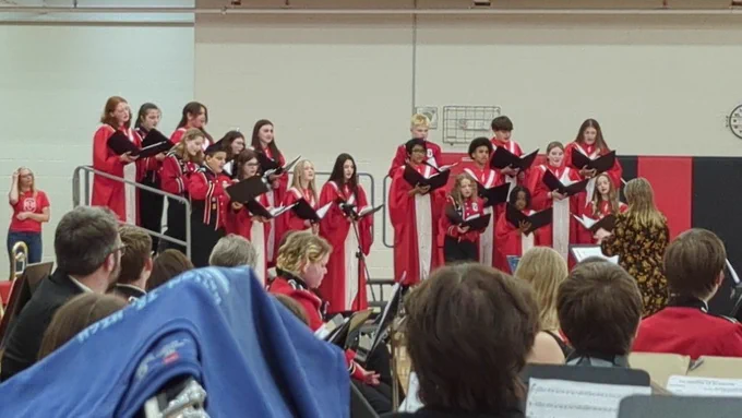 Choir singing