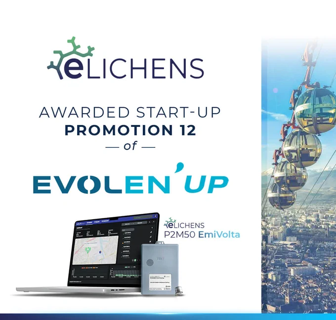 eLichens is proud to be selected in the 12th promotion of the EVOLEN’ UP accelerator program!

With our smartsensor technologies, we drive impactful change in the energy sector. A big thank you to evolenofficiel
 and all the industrial partners for their trust.
