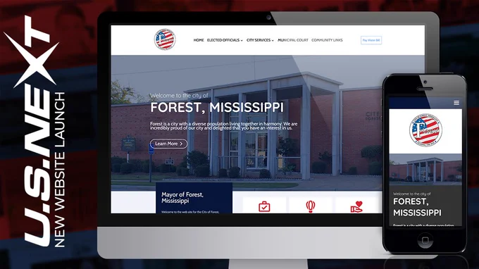 City of Forest homepage screenshot