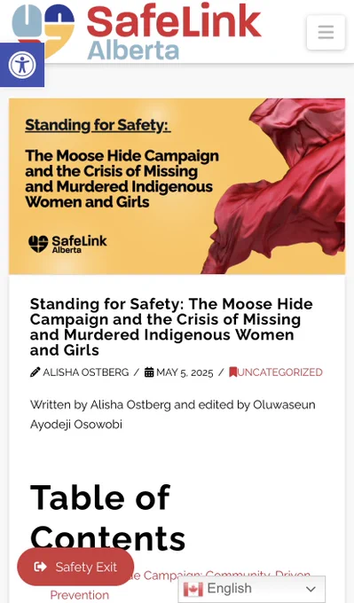 There’s a powerful opportunity to turn awareness into action by joining the Moose Hide Campaign Walk in Calgary on Thursday, May 15 at 1 PM, starting from The Confluence. https://safelinkalberta.ca/standing-for-safety-the-moose-hide-campaign-and-the-crisis-of-missing-and-murdered-indigenous-women-and-girls/