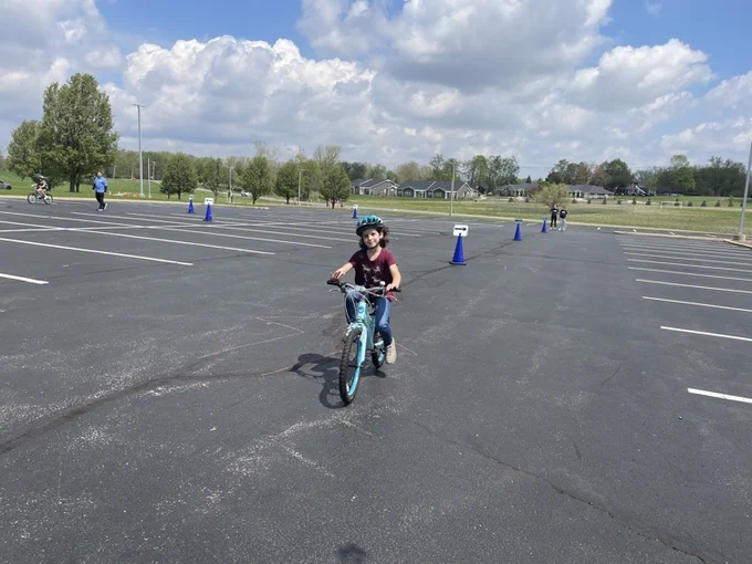 student riding