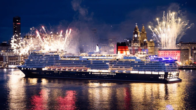 Queen Anne cruise ship in Liverpool