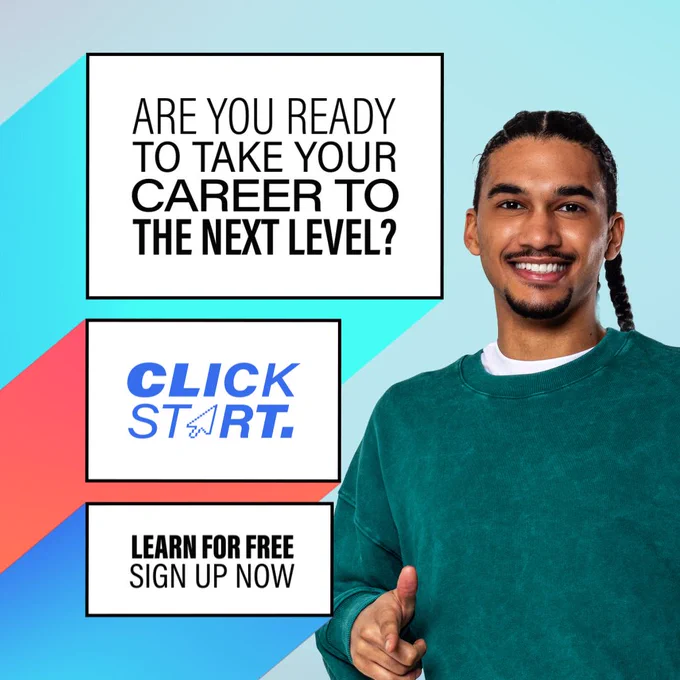 Young male with braided hair standing, smiling and pointing.