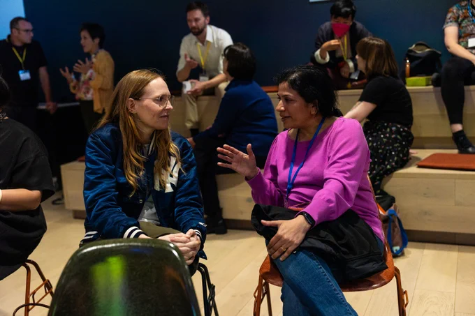 Two attendees in community