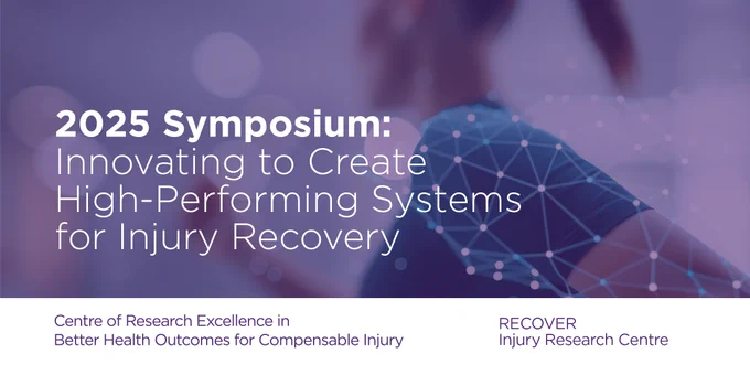 Innovating to Create High-Performing Systems for Injury Recovery Symposium 2025 Banner.