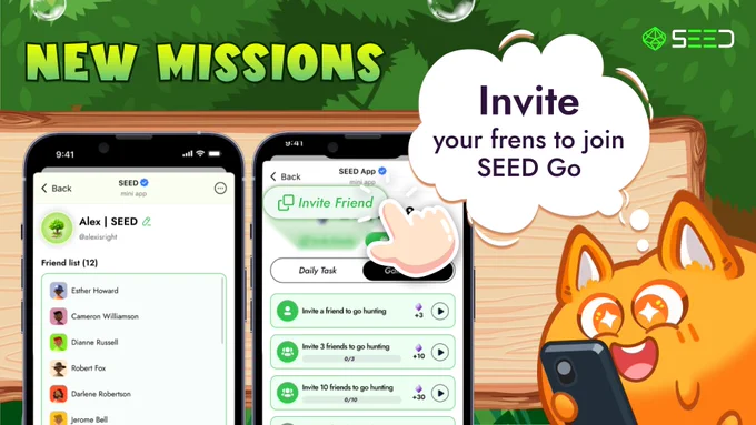 Invite your friends to earn Stone in SEED Quest