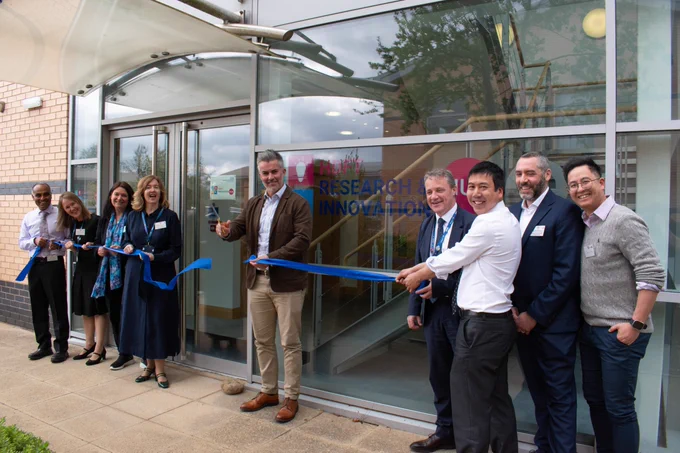 David Skaith, Mayor of York and North Yorkshire officially opens HDFT’s new Healthcare Innovation Hub.