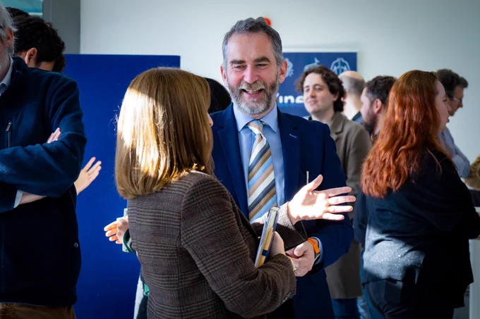 Professor Alan O Connor and Professor Sinead Ryan at Trinity's School of Engineering Research Strategy Launch