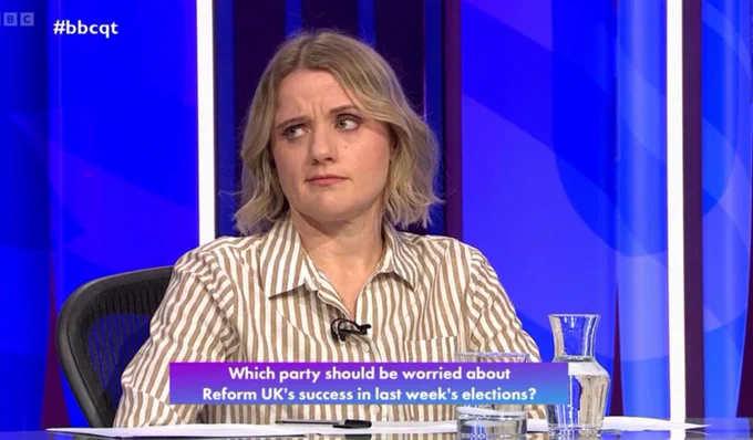 Me, on QT, eye rolling.