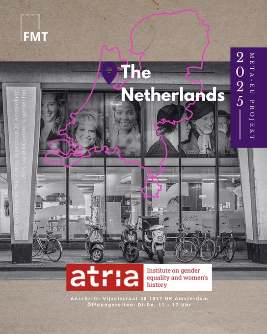 #FeministArchivesUnite: Am 14.5. feiern wir mit @ddf_archiv & @ida_Dachverband die Gründung des META-EU-Netzwerks: 23 feministische Archive, u.a. @AtriaNieuws, die wir euch heute kurz vorstellen. 🇪🇺🌍 #UnitedWeSearch #Frauenarchiv #METAEU