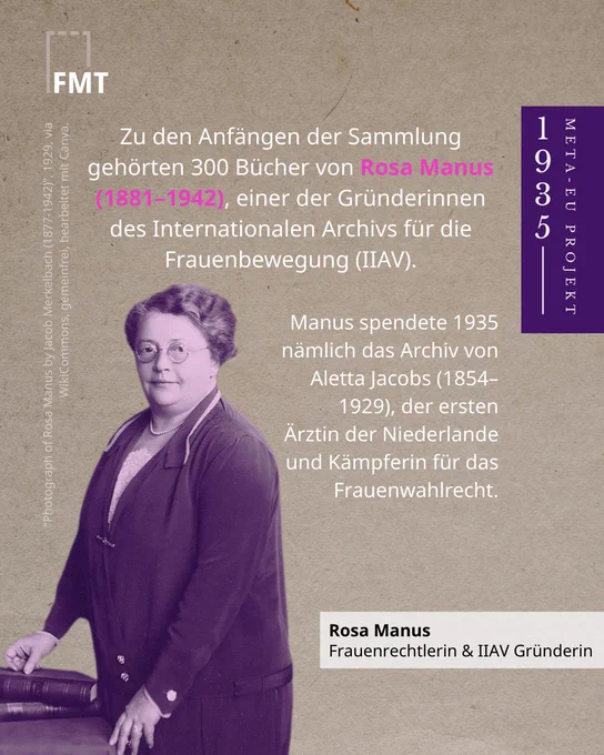 #FeministArchivesUnite: Am 14.5. feiern wir mit @ddf_archiv & @ida_Dachverband die Gründung des META-EU-Netzwerks: 23 feministische Archive, u.a. @AtriaNieuws, die wir euch heute kurz vorstellen. 🇪🇺🌍 #UnitedWeSearch #Frauenarchiv #METAEU