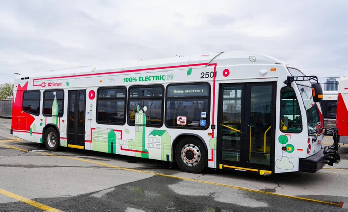 New zero-emission Nova bus wrap.