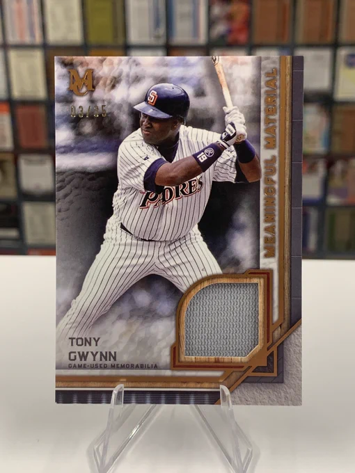 2023 Topps Museum Collection
Meaningful Material Relic Card
Tony Gwynn, San Diego Padres
03/35