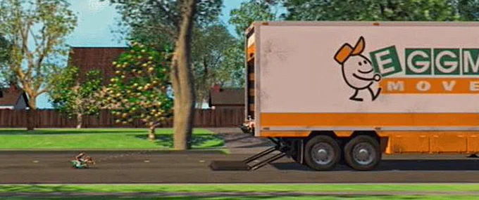 Référence scène du camion de déménagement 