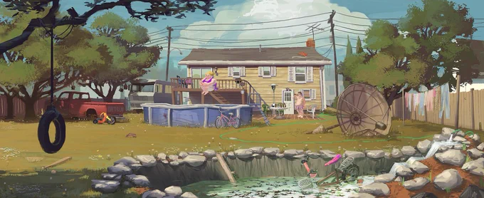 Bully 2 concept art from Rockstar Games, canceled in the early to mid-2010's. Courtesy of @Bully2Source