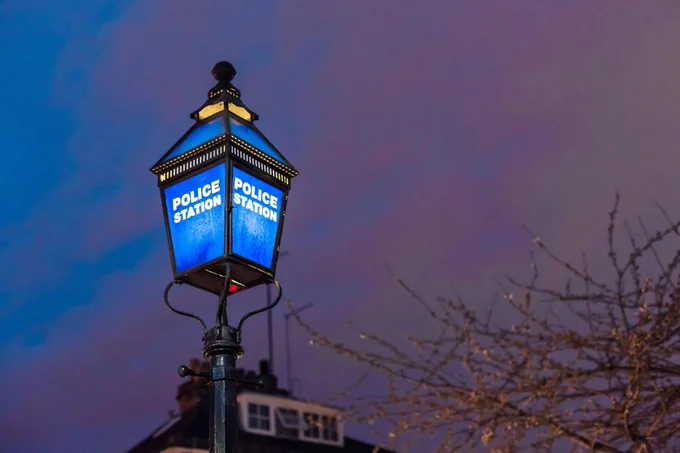 Police station sign