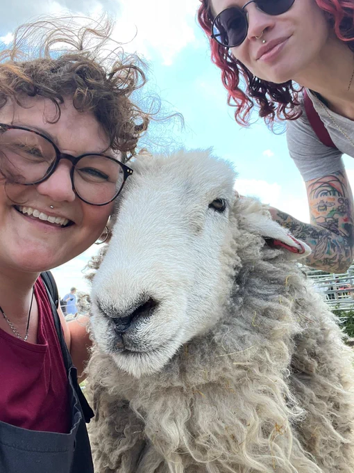 Visitors spend time with friendly sanctuary animals 