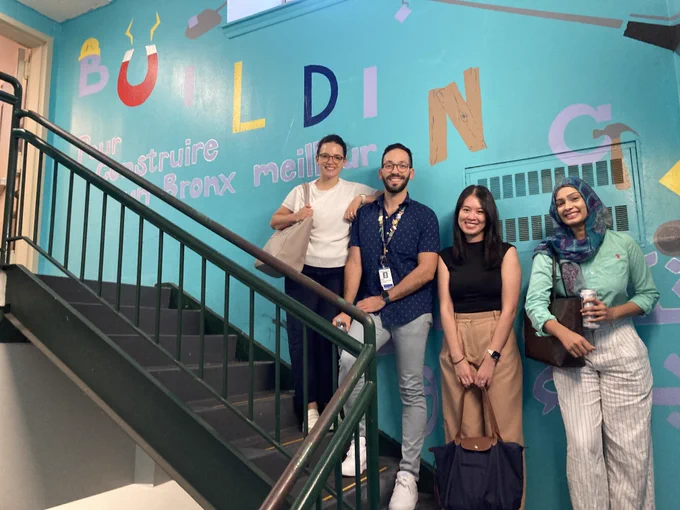 Fellows in the Montefiore Einstein Department of Medicine in July 2024 on a welcome tour of the Bronx. 