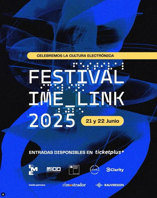 1️⃣ The first vibrant graphic of the festival announcement – get a feel for the energy! Milestone that @elmostrador described as “more than just a music festival, IME Link is a cultural manifesto, and the first-ever DAO-governed music festival in Chile, set to transform how we experience and create cultural events.”