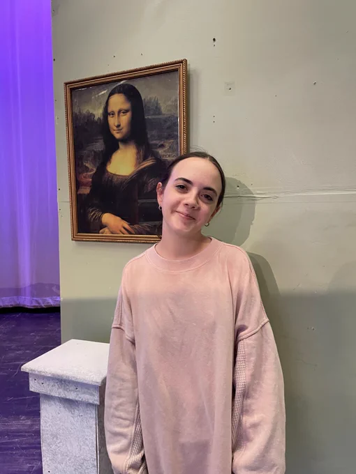 Harper Kitchen, our student director for A Criminal's Canvas