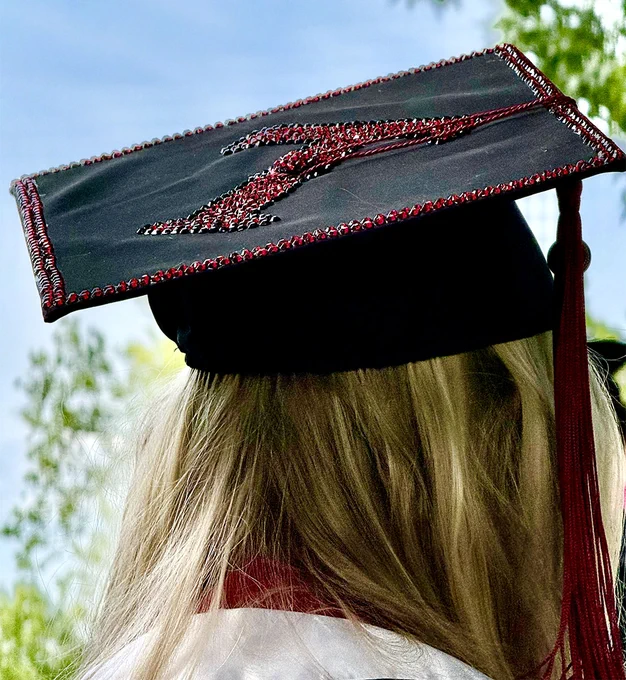 decorated grad cap