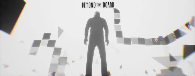 A screenshot from the Endix Expo. It features a person standing in a blank room surrounded by minimalistic tiles and chess pieces. This room is a display for the game Beyond the Board.

Its steam page can be found here: https://store.steampowered.com/app/3022260/Beyond_The_Board_Demo/