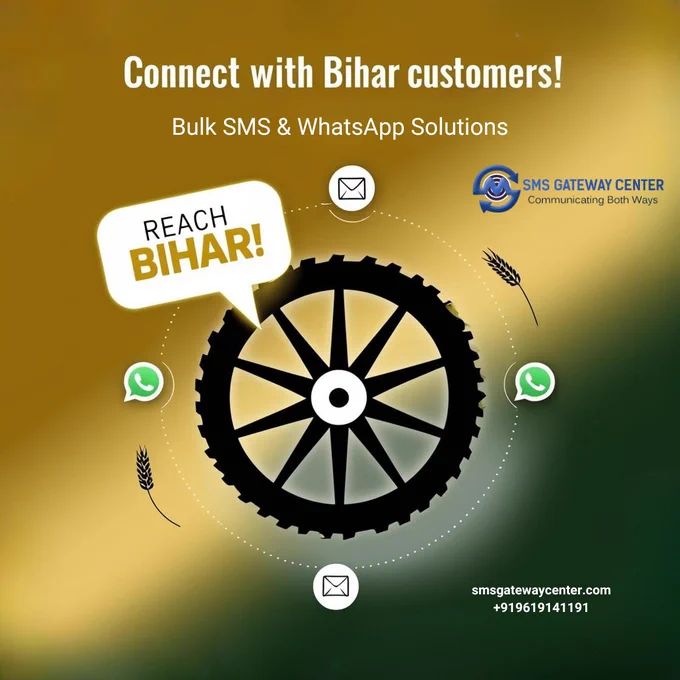 Expand your reach in Bihar with SMS Gateway Center!