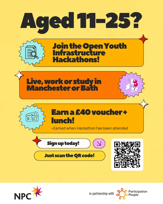aged 11 -25? join the open youth infrastructure hackathons!
