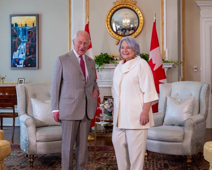 Governor General Mary Simon and His Majesty The King.