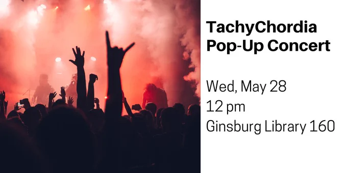 Temple affiliates can join us on Wednesday, May 28, at noon, in Ginsburg Library for a pop-up concert 